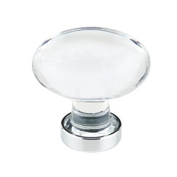 1 3/4" Diameter Hampton Knob  by Emtek- CRYSTAL