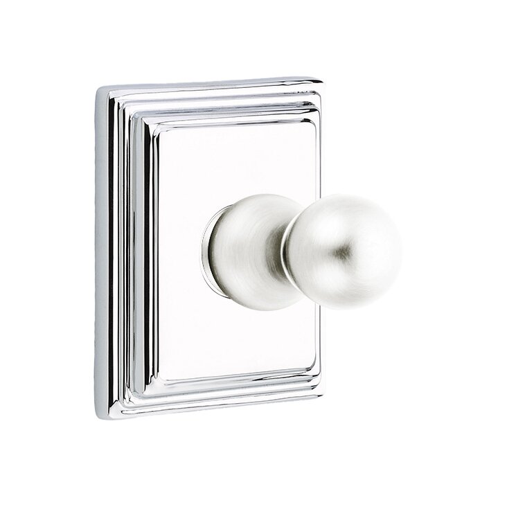 Traditional Brass Collection Wilshire Single Hook  by Emtek