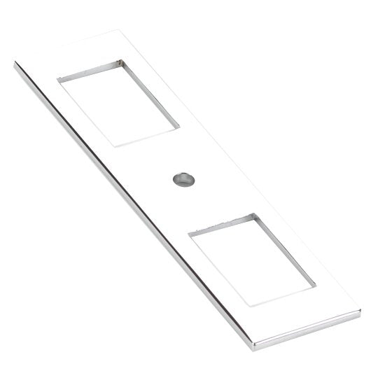 Modern Cabinet Hardware Collection 4" Long Backplate for Knob  by Emtek