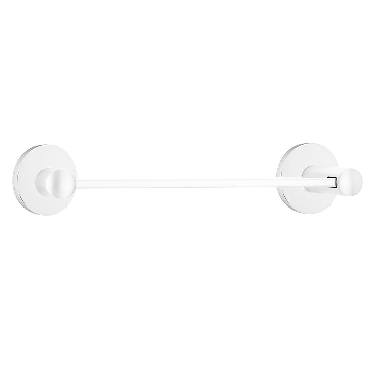 Modern Brass Collection Small Disk 12" Centers Single Towel Bar  by Emtek