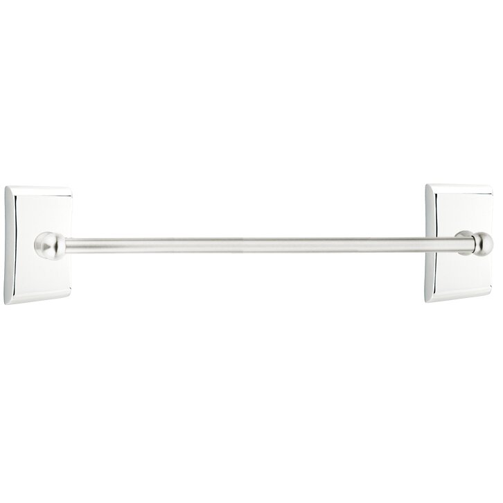 Traditional Brass Collection 30" Single Towel Bar with Neos Rose  by Emtek