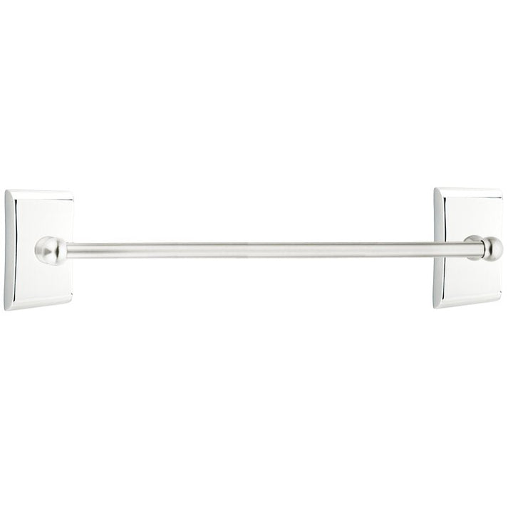 Traditional Brass Collection 30" Single Towel Bar with Neos Rose  by Emtek