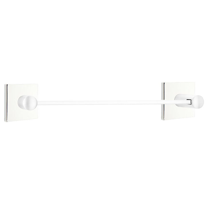 Modern Brass Collection Square 24" Single Towel Bar  by Emtek