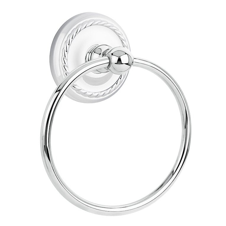 Traditional Brass Collection Rope Towel Ring  by Emtek