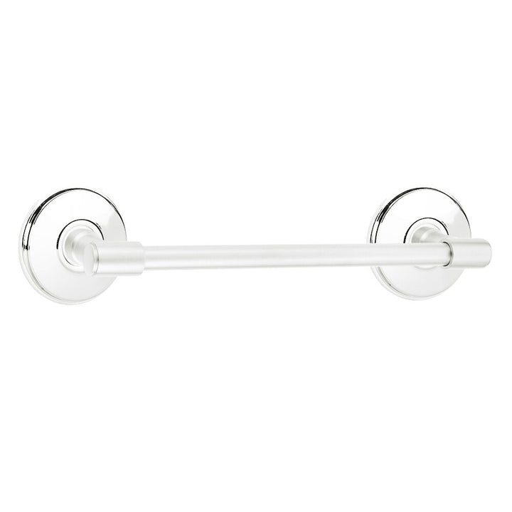 Transitional Brass Collection 18" Towel Bar with Watford Rosette by Emtek