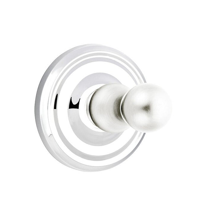 Traditional Brass Collection Regular Single Hook  by Emtek