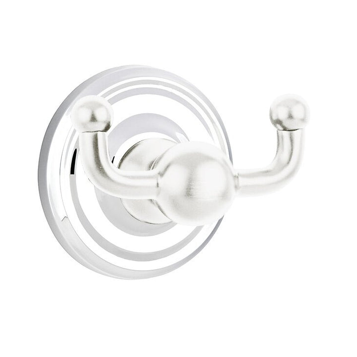 Traditional Brass Collection Small Regular Double Hook  by Emtek