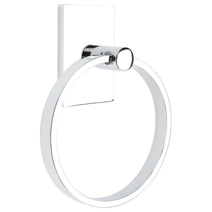 Modern Brass Collection Modern Rectangular Towel Ring  by Emtek