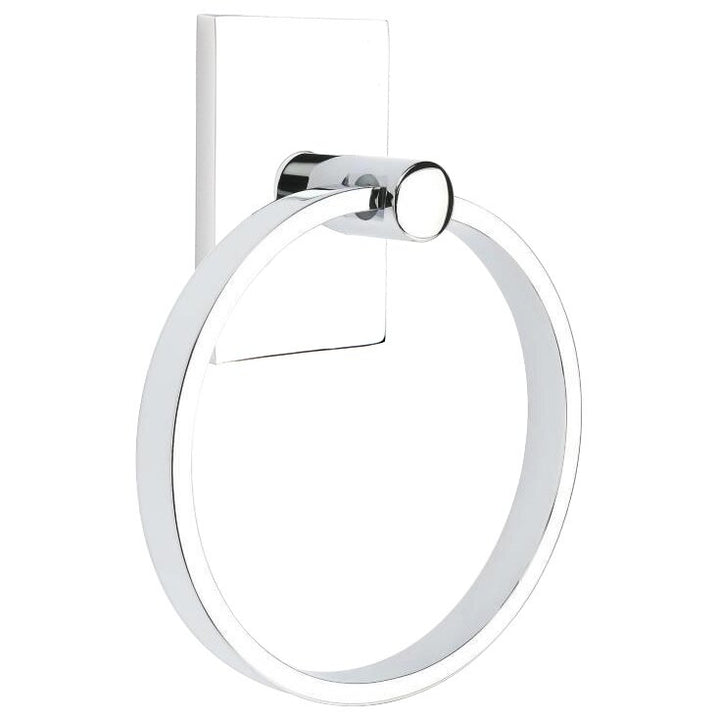 Modern Brass Collection Modern Rectangular Towel Ring  by Emtek