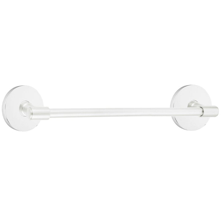 Transitional Brass Collection 24" Towel Bar with Small Disc Rosette  by Emtek