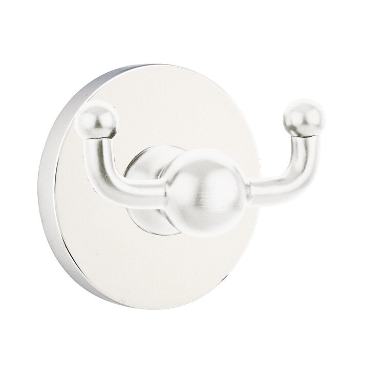 Traditional Brass Collection Regular Disk Double Hook by Emtek