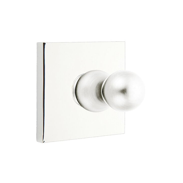 Traditional Brass Collection Square Single Hook  by Emtek