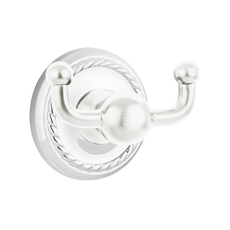 Traditional Brass Collection Rope Double Hook by Emtek
