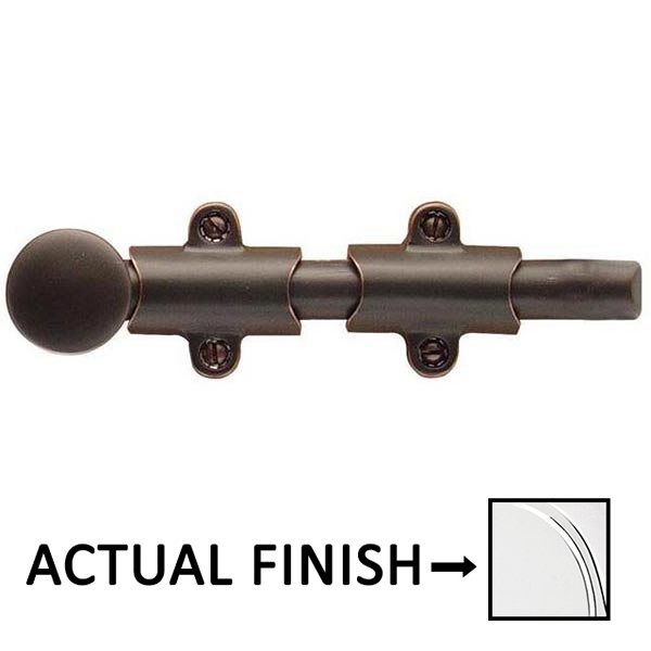 Door Accessories Collection 8" Surface Bolt With 3 Strikes  by Emtek