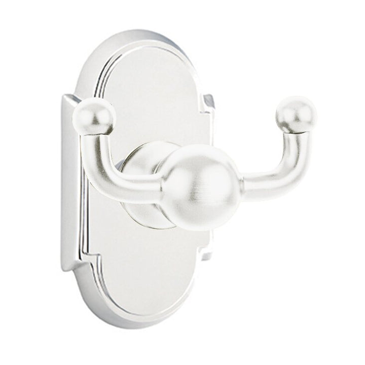 Traditional Brass Collection Arched Double Hook by Emtek