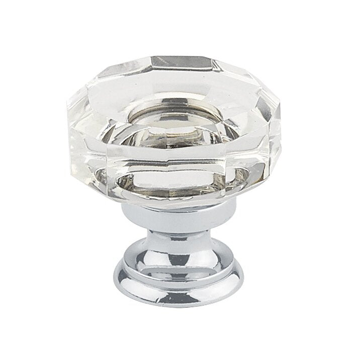 1 3/8" Diameter Lowell Knob by Emtek-CRYSTAL