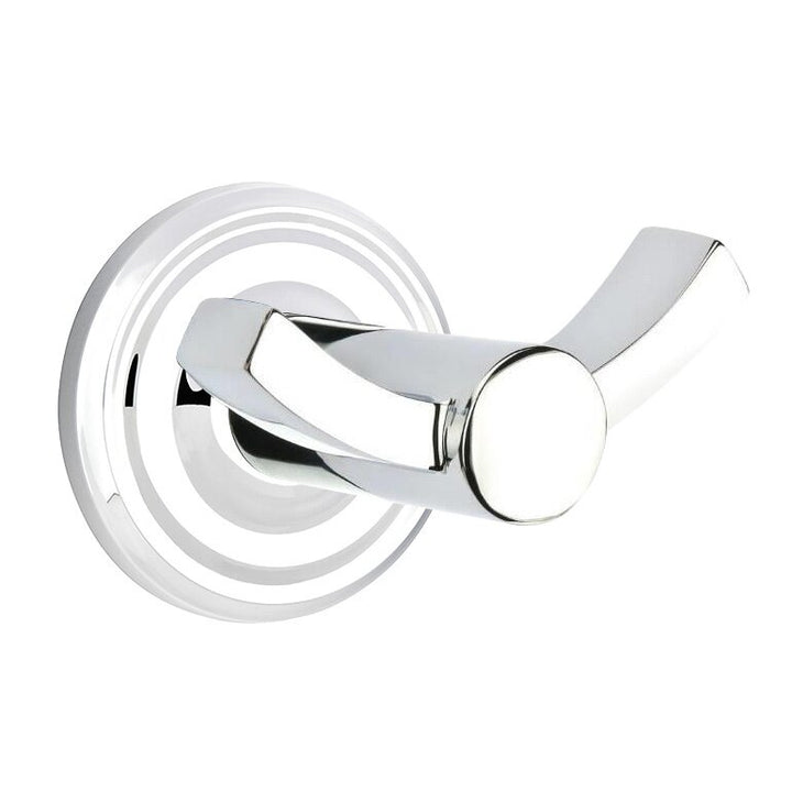 Modern Brass Collection Small Regular Double Hook by Emtek