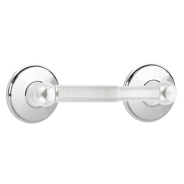Traditional Brass Collection Spring Rod Tissue Holder with Watford Rosette by Emtek