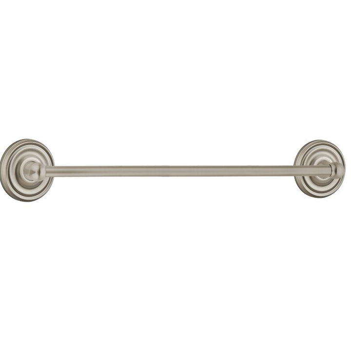 Traditional Brass Collection 30" Single Towel Bar with Regular Rose by Emtek