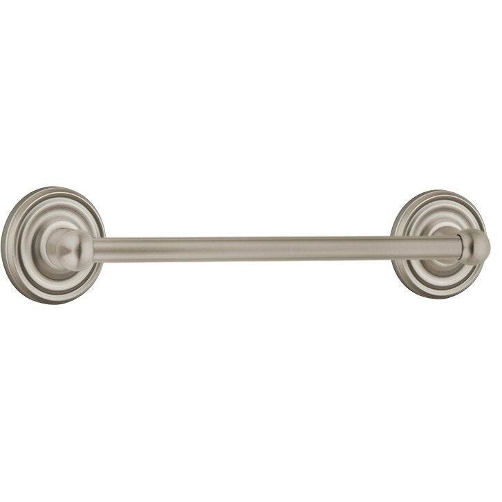 Traditional Brass Collection 18" Single Towel Bar with Regular Rose by Emtek