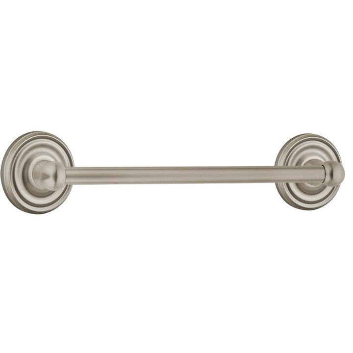 Traditional Brass Collection 18" Single Towel Bar with Regular Rose by Emtek