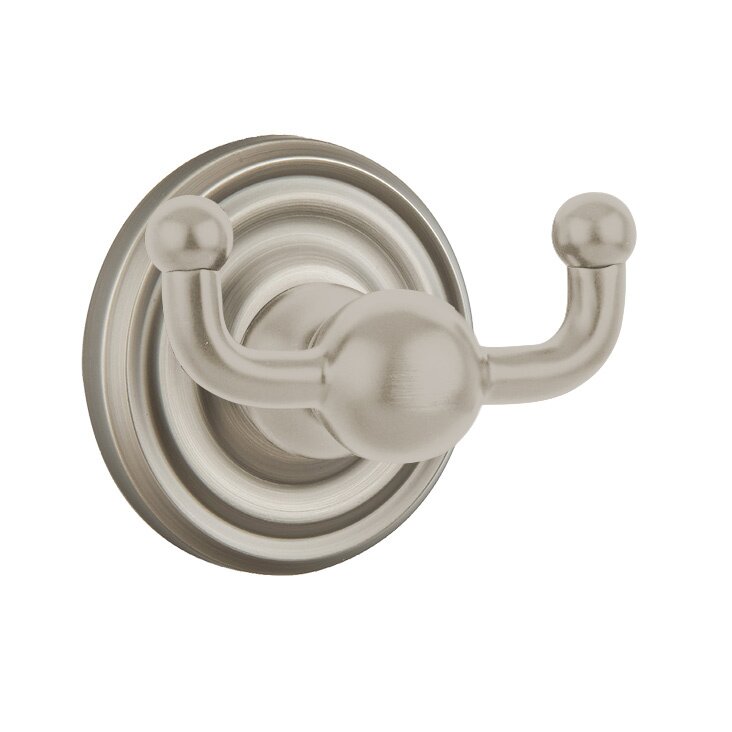 Traditional Brass Collection Small Regular Double Hook  by Emtek