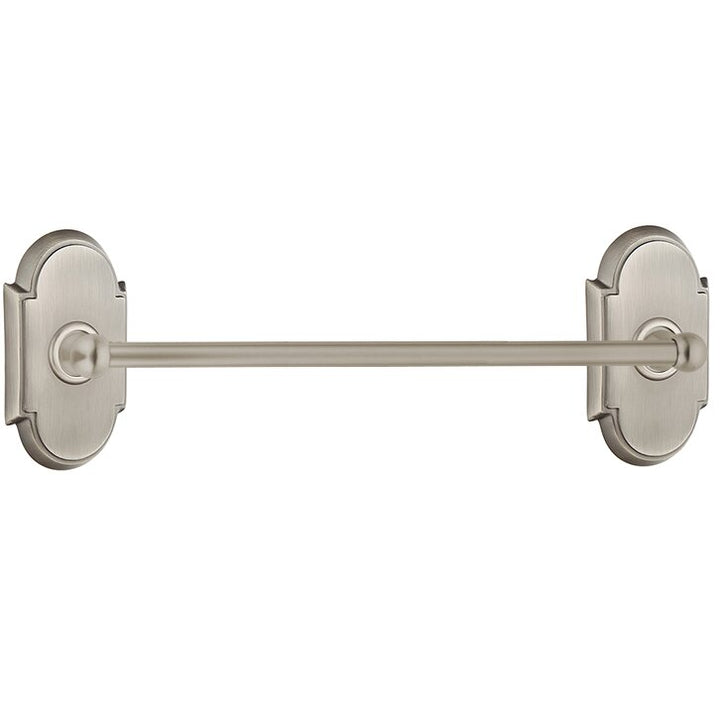 Traditional Brass Collection 30" Single Towel Bar with #8 Rose  by Emtek