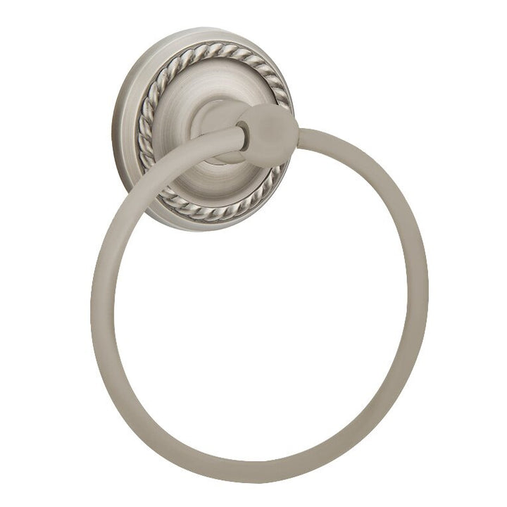 Traditional Brass Collection Rope Towel Ring  by Emtek