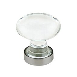 1 3/4" Diameter Hampton Knob  by Emtek- CRYSTAL