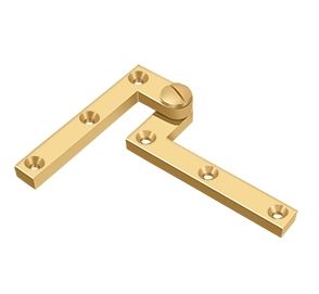 Deltana Architectural Hardware Specialty Solid Brass Hinges & Finials 4 3-8" x 5-8" x 3-8" Hinge pair