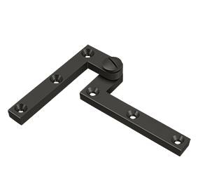 Deltana Architectural Hardware Specialty Solid Brass Hinges & Finials 4 3-8" x 5-8" x 3-8" Hinge pair