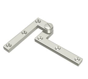 Deltana Architectural Hardware Pivot Base & Hinges Solid Brass Hinges & Finials 4 3-8" x 5-8" x 1-4" Hinge pair