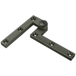 Deltana Architectural Hardware Specialty Solid Brass Hinges & Finials 4 3-8" x 5-8" x 3-8" Hinge pair