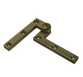 Deltana Architectural Hardware Specialty Solid Brass Hinges & Finials 4 3-8" x 5-8" x 3-8" Hinge pair