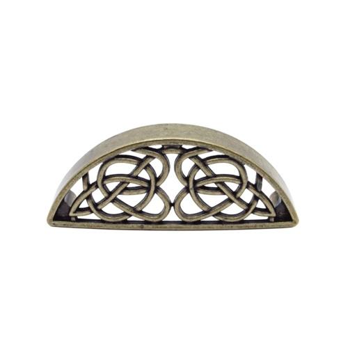 Buck Snort Lodge Decorative Hardware Celtic Style Cup Cabinet Pull- 3-13/16 CC