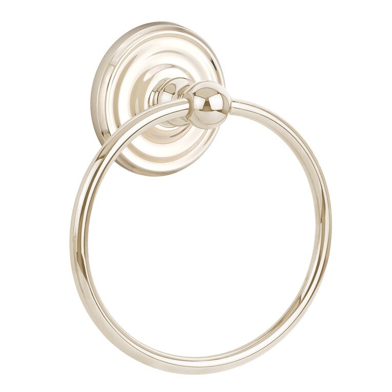 Traditional Brass Collection Small Regular Towel Ring by Emtek