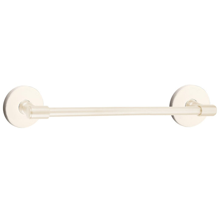 Transitional Brass Collection 30" Towel Bar with Small Disc Rosette by Emtek