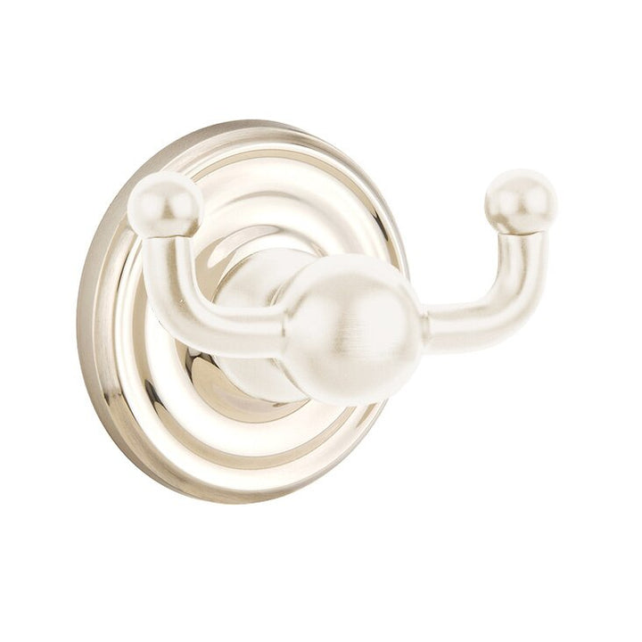 Traditional Brass Collection Small Regular Double Hook  by Emtek