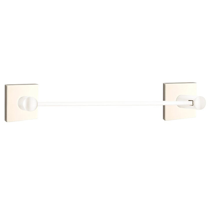 Modern Brass Collection Square 24" Single Towel Bar  by Emtek