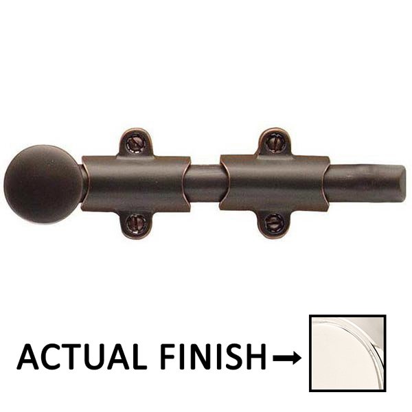 Door Accessories Collection 6" Surface Bolt With 3 Strikes  by Emtek