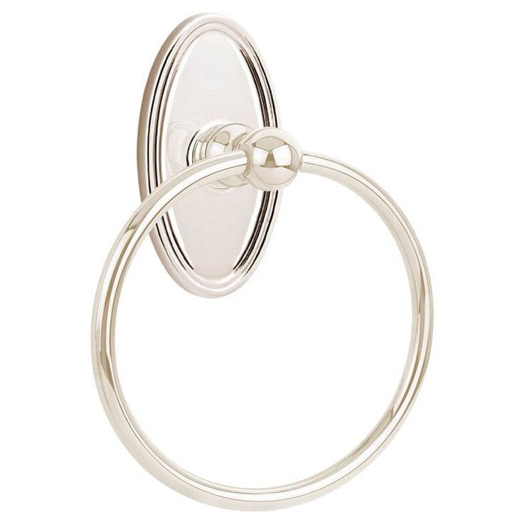 Traditional Brass Collection Oval Towel Ring  by Emtek