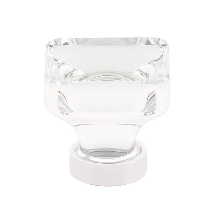 1 3/8" (35mm) Lido Square Knob  by Emtek-CRYSTAL