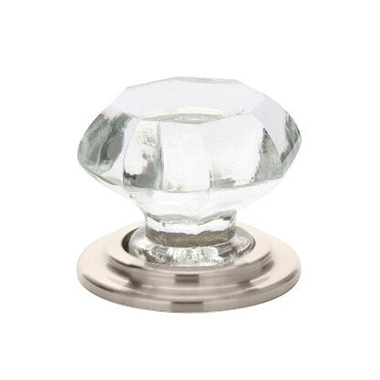 1 3/4" Diameter Old Town Wardrobe Clear Knob  by Emtek-CRYSTAL