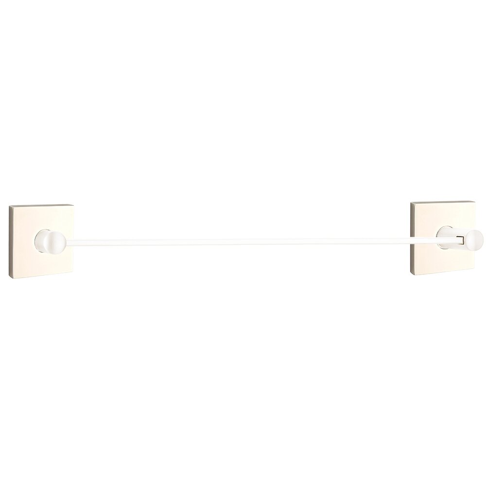 Modern Brass Collection Square 30" Single Towel Bar  by Emtek