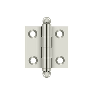 Deltana Architectural Hardware Specialty Solid Brass Hinges & Finials 1.5"x 1.5" Hinge, w- Ball Tips pair