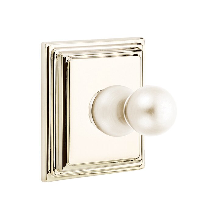 Traditional Brass Collection Wilshire Single Hook  by Emtek