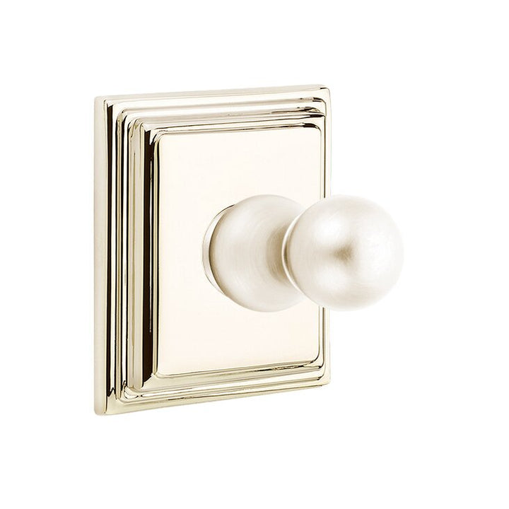 Traditional Brass Collection Wilshire Single Hook  by Emtek