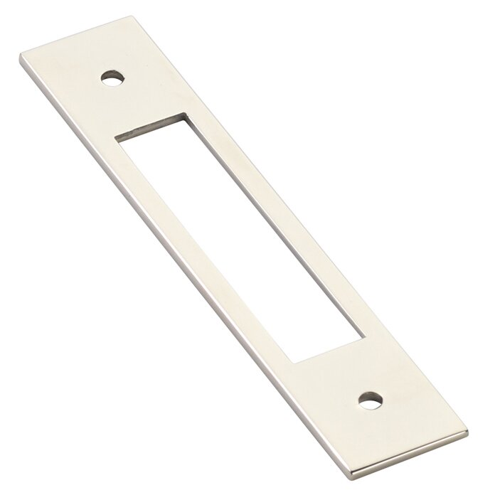 Modern Cabinet Hardware Collection 4" Centers Backplate for Pull  by Emtek