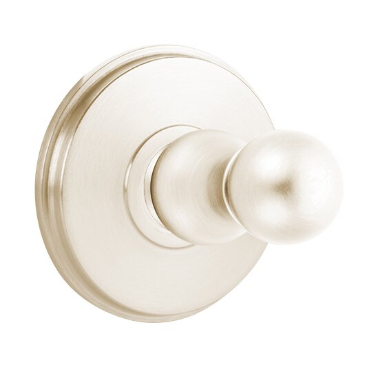 Traditional Brass Collection Single Hook with Watford Rosette  by Emtek