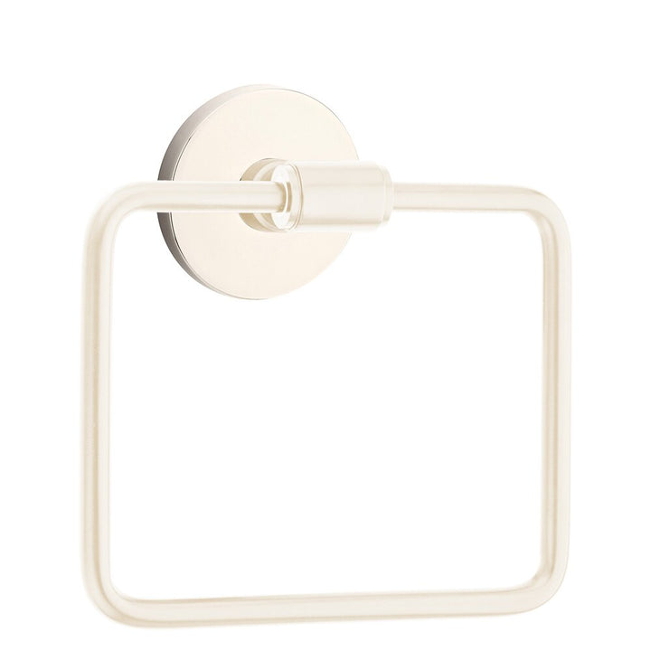 Transitional Brass Collection Transitional Brass Towel Ring with Disk Rosette  by Emtek